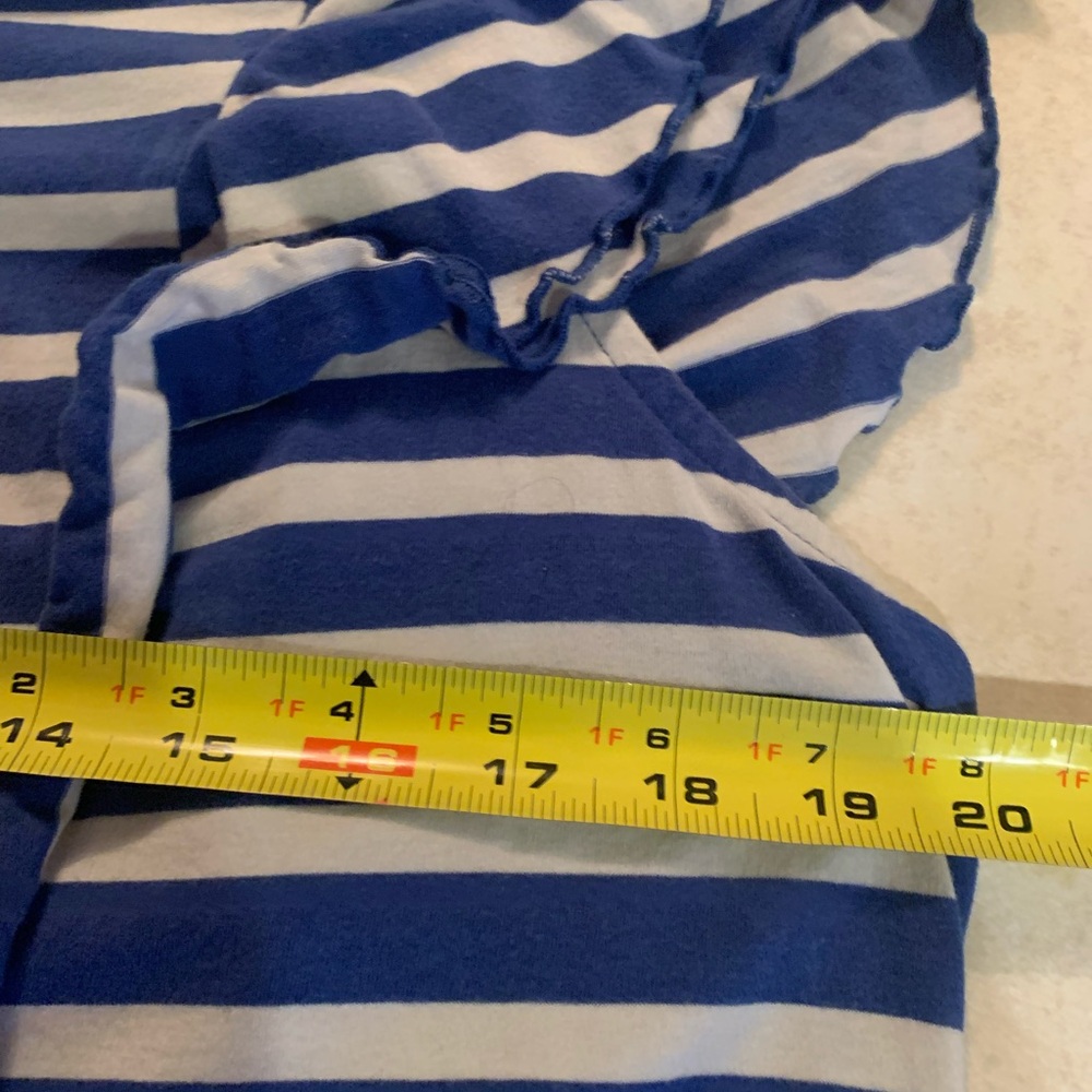 Lane Bryant (2 tops)Blue and White Striped Top and Pink Pinstriped Top - Picture 14 of 16